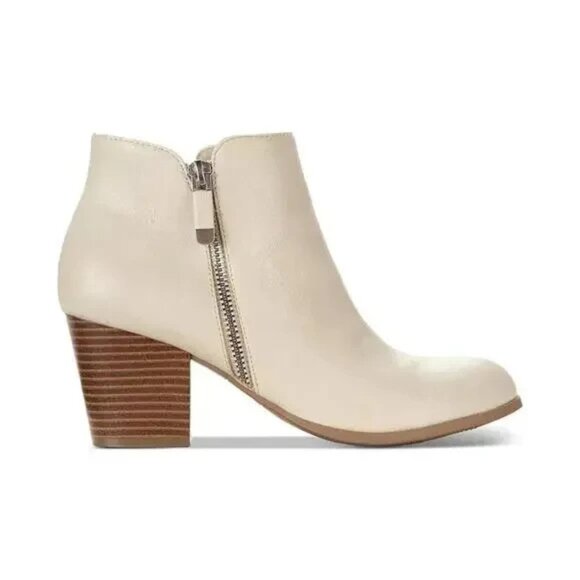Style and Co Masrinaa Ankle Bootie Ecru Ivory - Picture 2 of 3